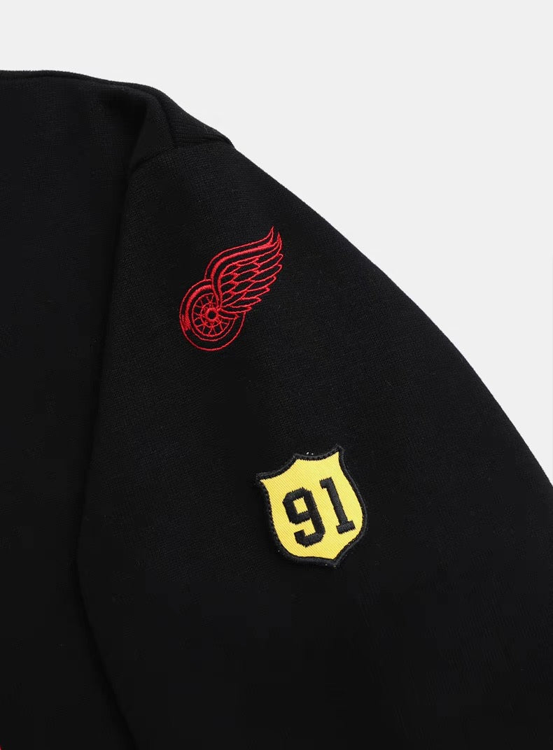 Retro Polo Collar Rugby Sweatshirt