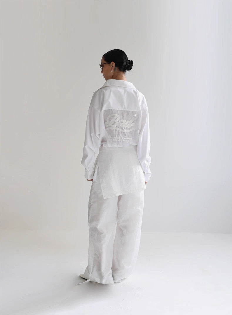 Oversized Sheer Long Sleeve Shirt