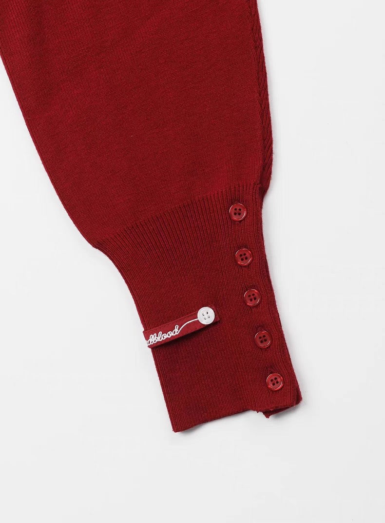 Wool Blend Cropped Cardigan