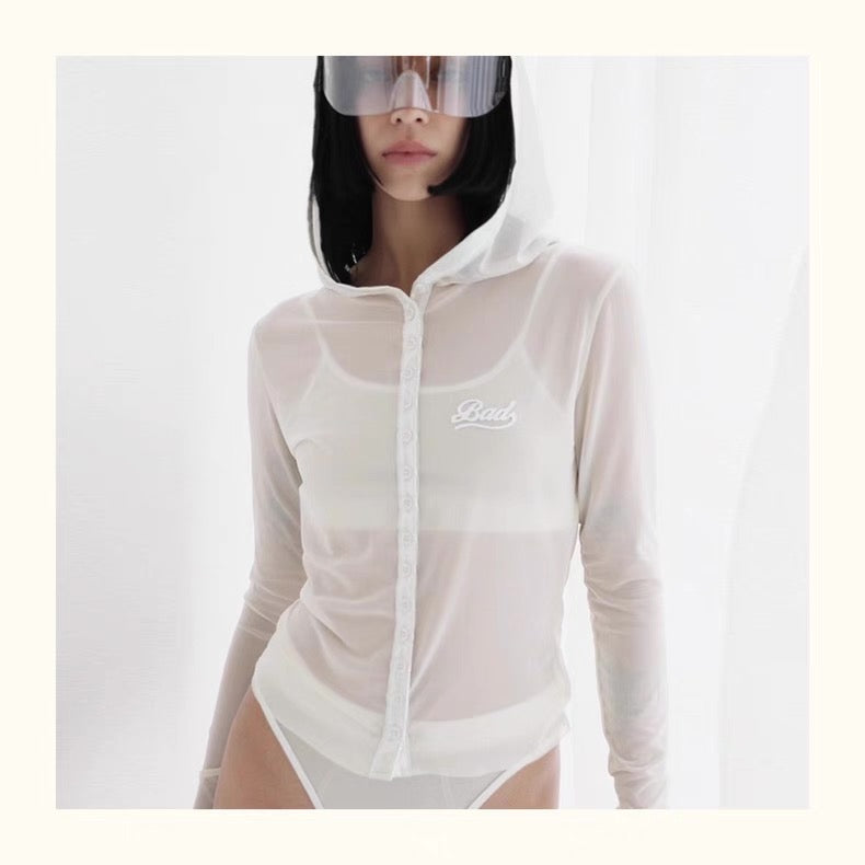 Lightweight Mesh Hooded Outerwear