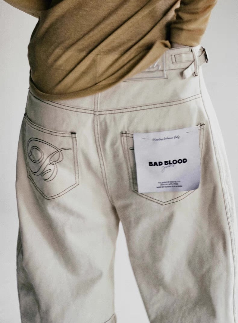 Classic White Wide Leg Denim
