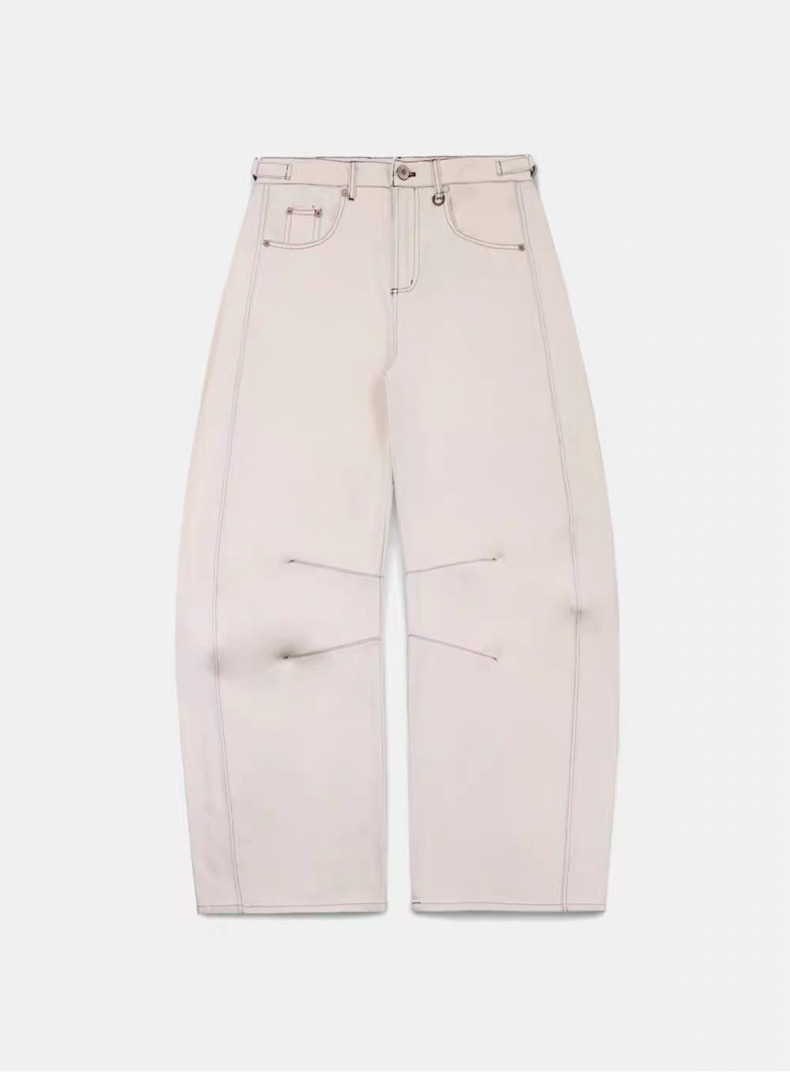 Classic White Wide Leg Denim