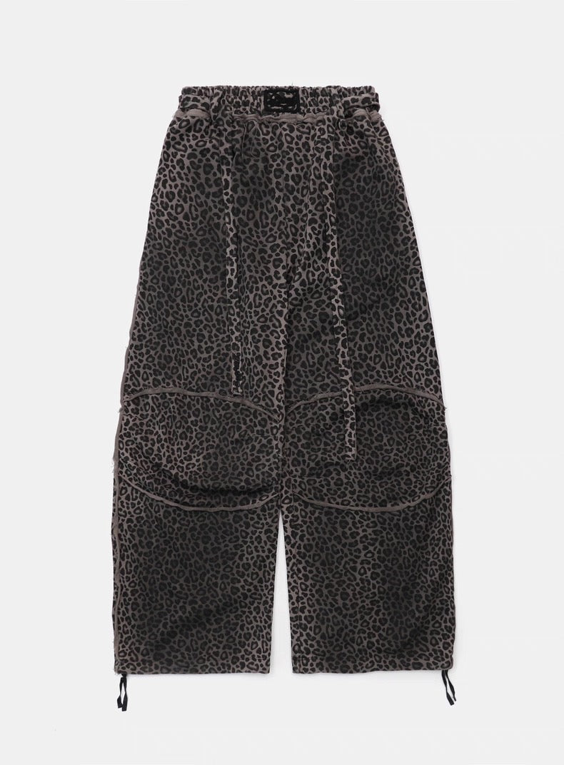 Vintage Leopard Street Baggy Pants