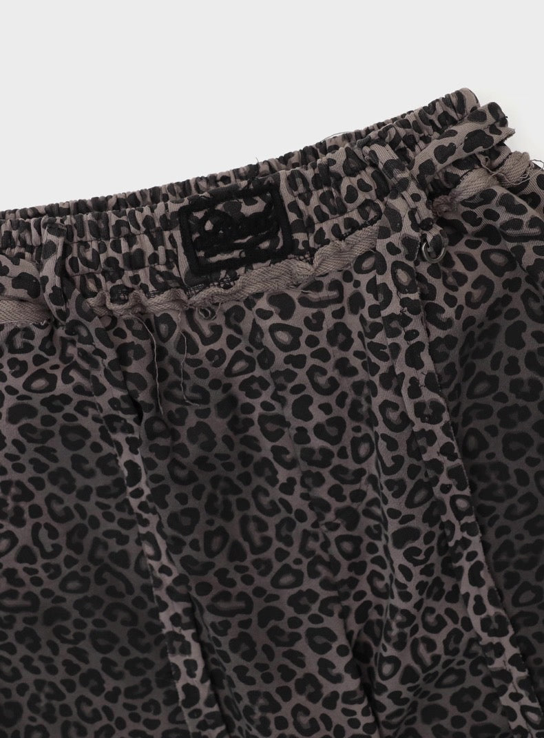 Vintage Leopard Street Baggy Pants