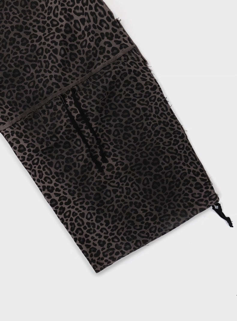 Vintage Leopard Street Baggy Pants